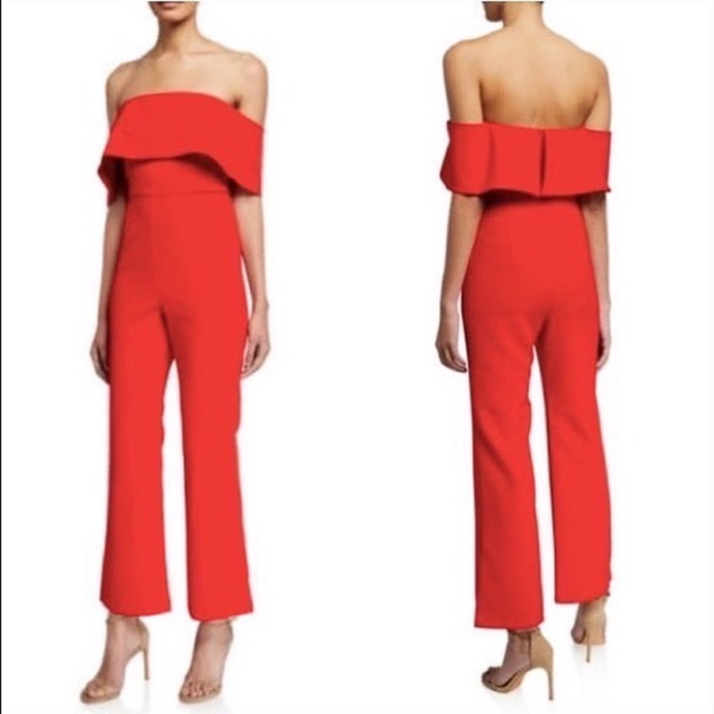 Bardot fire red jumpsuit. Never worn. Tags were removed